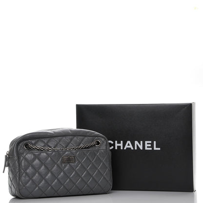 Chanel Aged Calfskin Medium Reissue Camera Case Grey 8 of 8