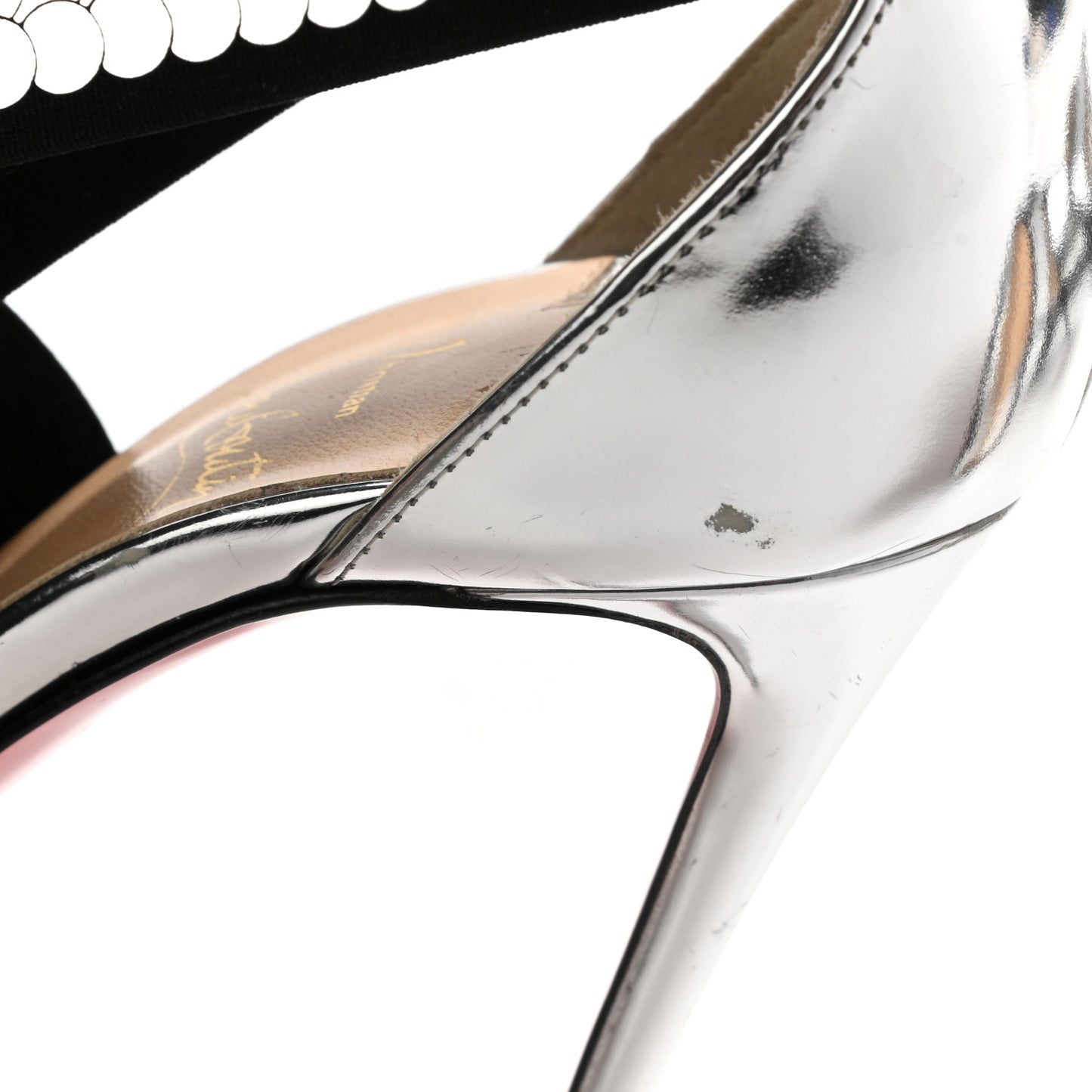 Sequin Xili 100 Disco Ball Sandal Pumps 36.5 Silver