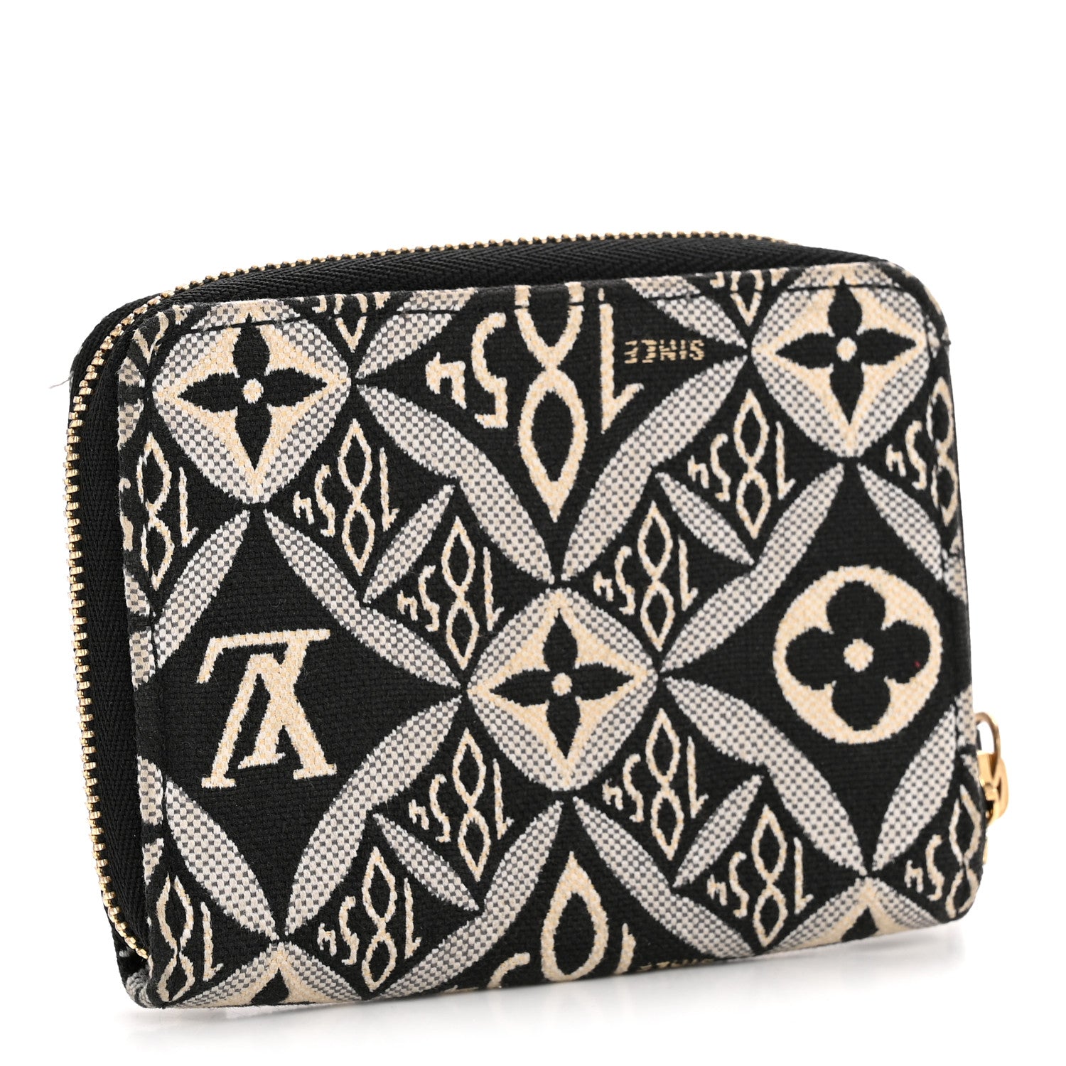 Louis Vuitton Jacquard Since 1854 Zippy Coin Purse Grey 3 of 10