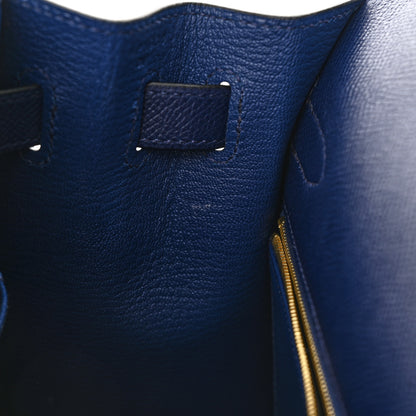 Hermes Epsom Kelly Sellier 32 Bleu Saphir 11 of 11