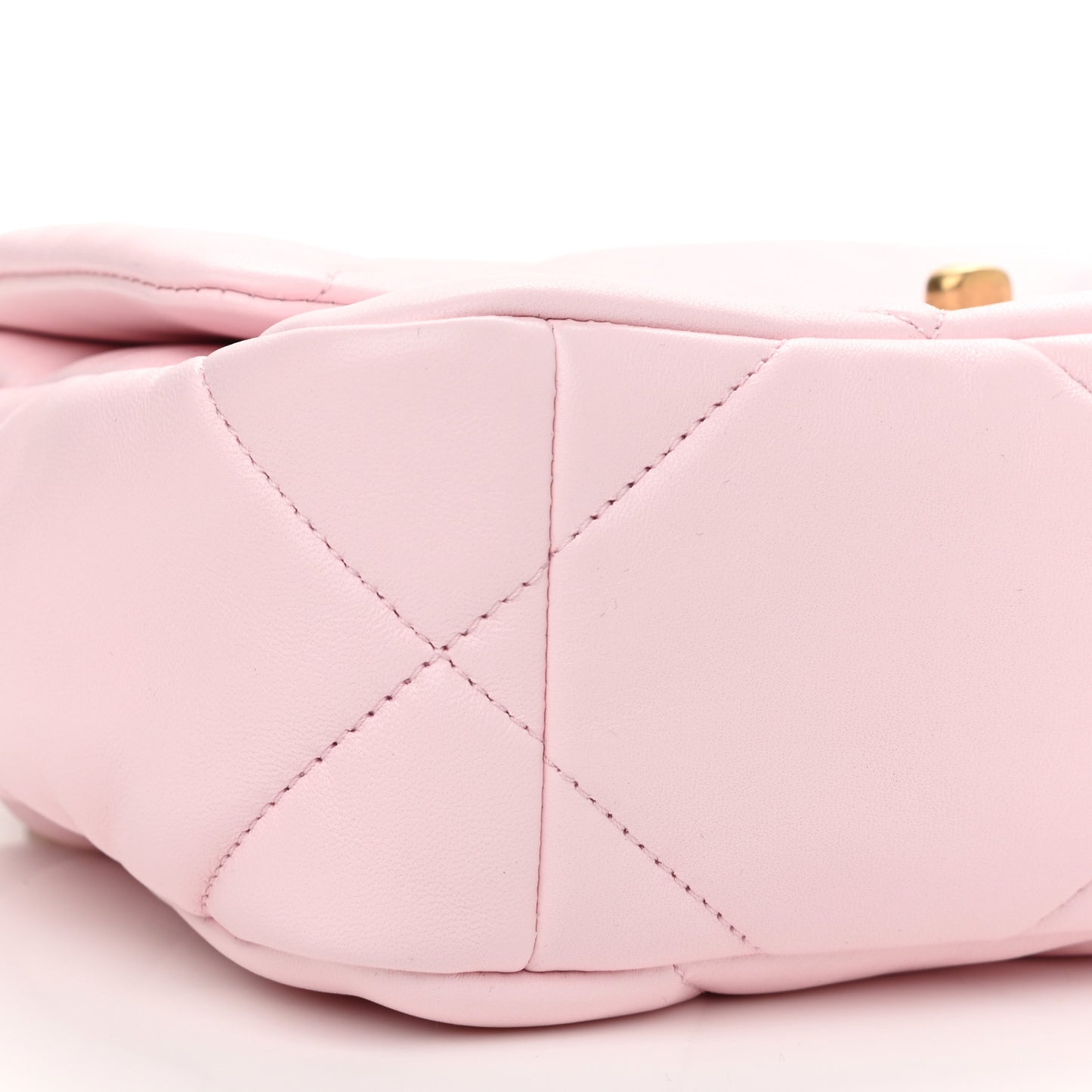 Lambskin Quilted Medium Chanel 19 Flap Light Pink