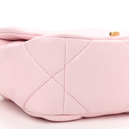 Chanel Lambskin Quilted Medium Chanel 19 Flap Light Pink 9 of 11