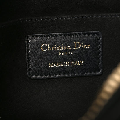 Christian Dior Lambskin Cannage Medium Dior Vibe Hobo Bag Black 5 of 8
