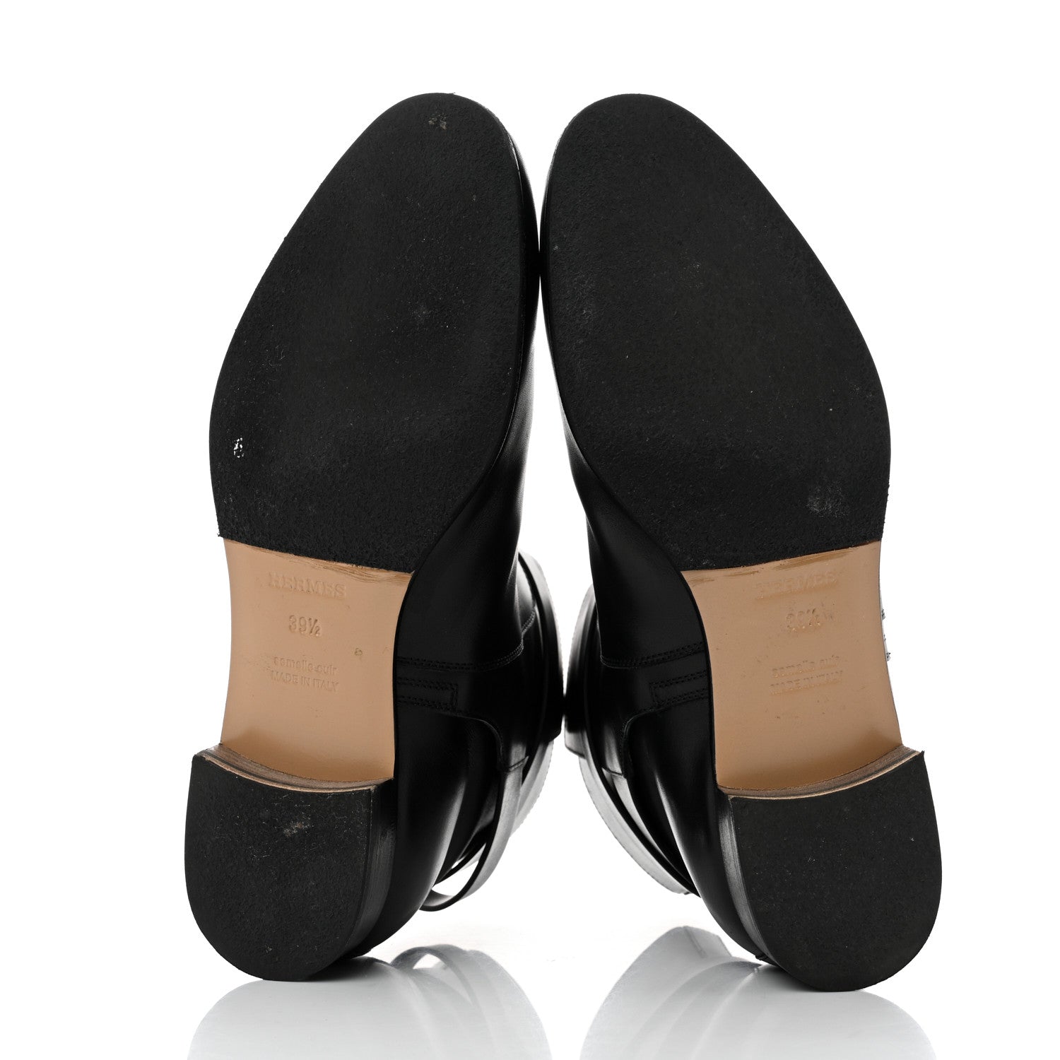 Hermes Calfskin Follow Ankle Boots 39.5 Black 5 of 10