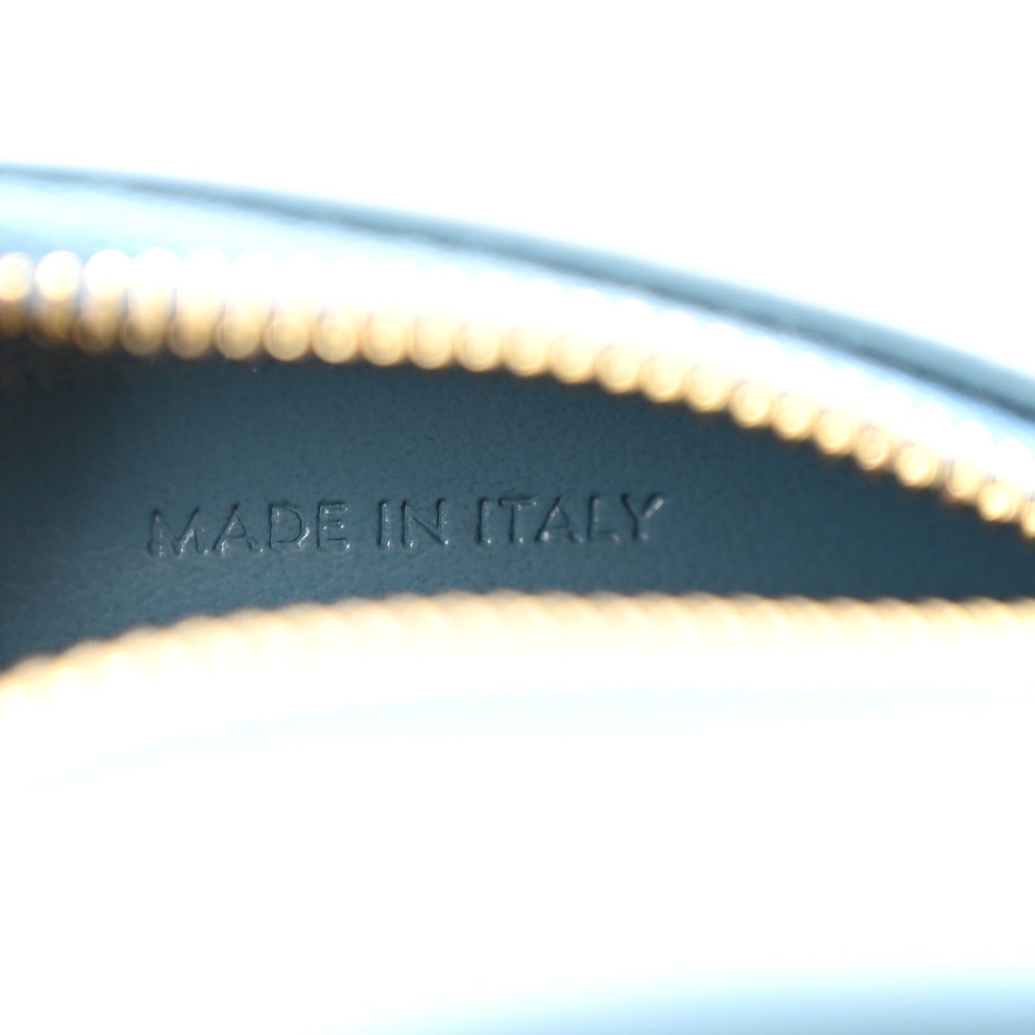 Celine Smooth Calfskin Cuir Small Triomphe Oval Crossbody Purse Denim 7 of 10