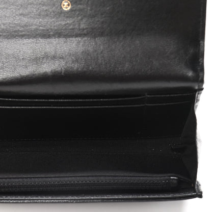 Chanel Shiny Goatskin Quilted Chanel 19 Flap Wallet Black 5 of 11