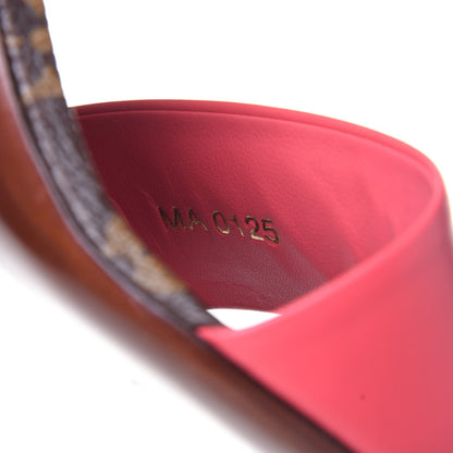Louis Vuitton Calfskin Monogram Voyage Sandals 36.5 Grenade 10 of 11