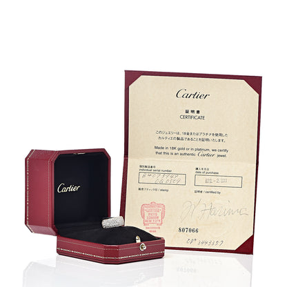 Cartier 18K Pink Gold Diamond 5 Row Half Paved Band Ring 49 4.75 6 of 6