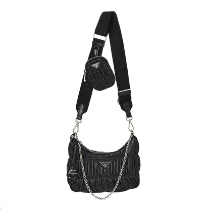 Prada Nappa Gaufre Re-Edition 2005 Shoulder Bag Black 1 of 11