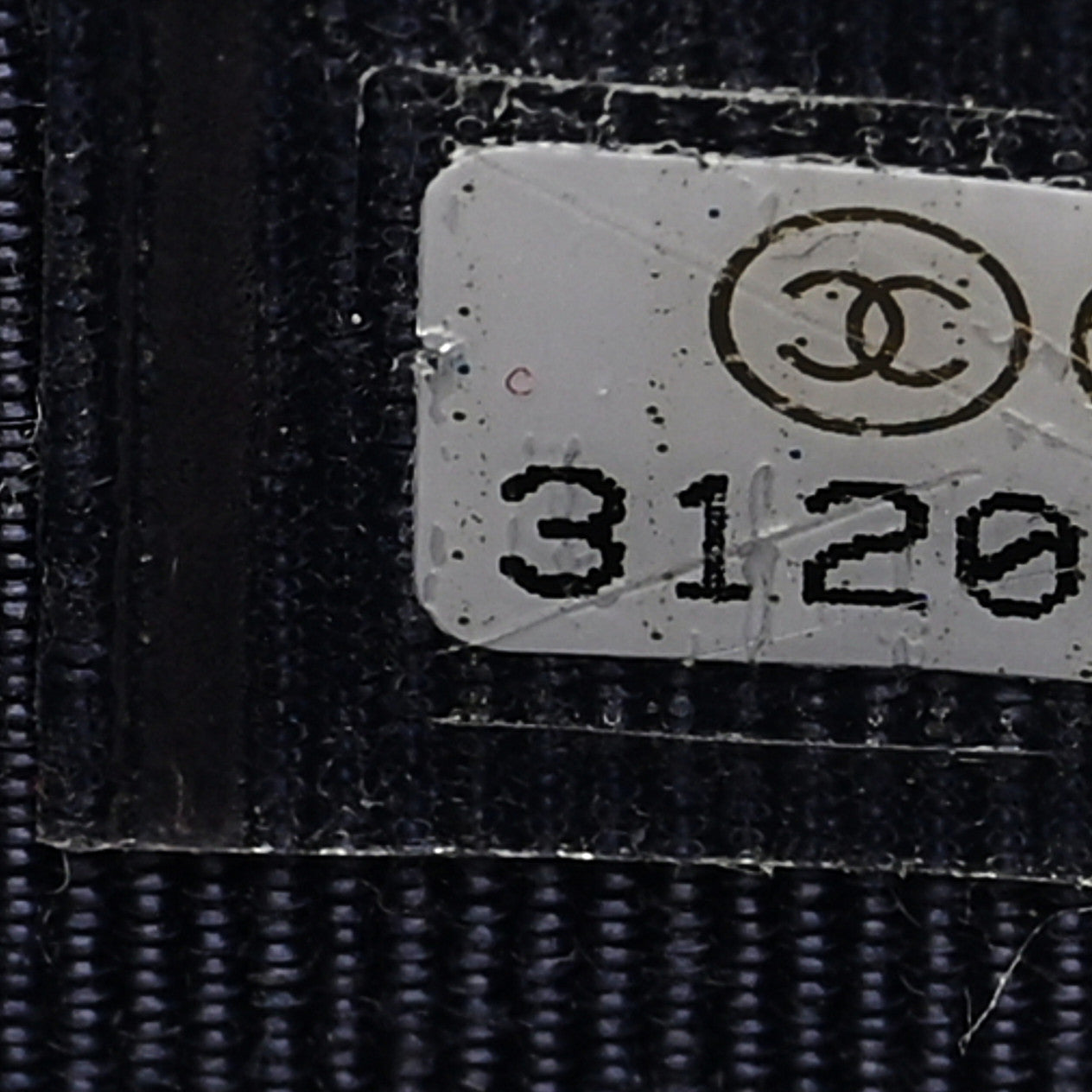 Caviar Quilted Mini Vanity Case With Chain Navy Blue