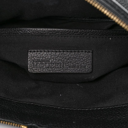 Alexander McQueen Grainy Calfskin Padlock Skull Clutch Black 5 of 10