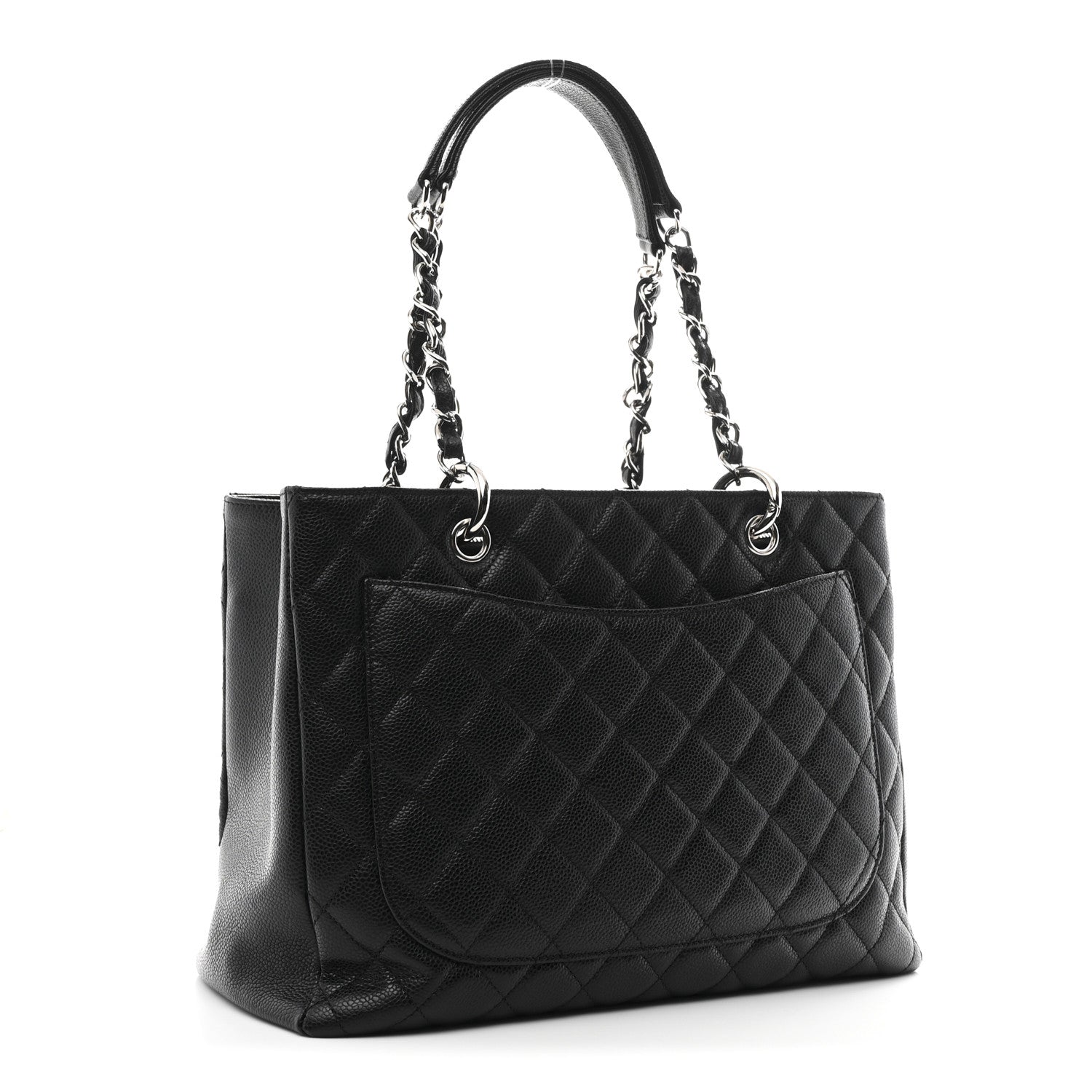 Chanel Caviar Quilted Grand Shopping Tote GST Black 3 of 11