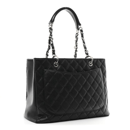 Chanel Caviar Quilted Grand Shopping Tote GST Black 3 of 11