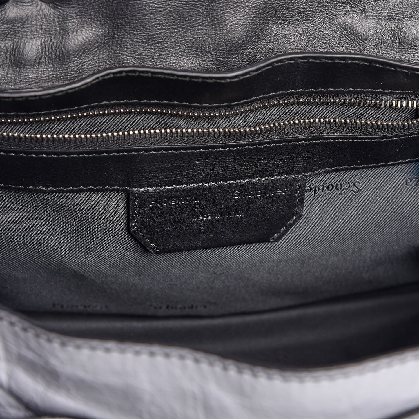 Paper Lambskin Medium PS1 Plus Zip Satchel Dove Grey