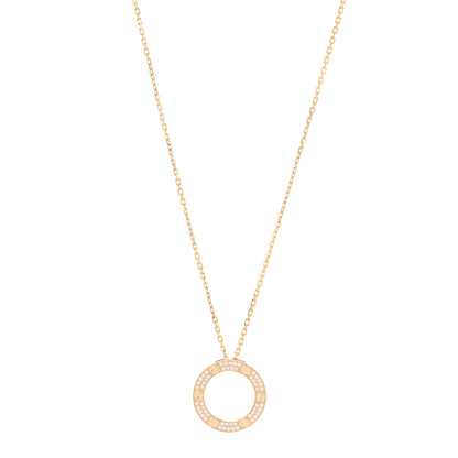 Cartier 18K Yellow Gold Diamond LOVE Paved Necklace 1 of 6