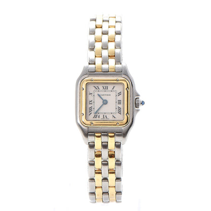 Cartier Stainless Steel 18K Yellow Gold 22mm Panthere Quartz Watch 1 of 8