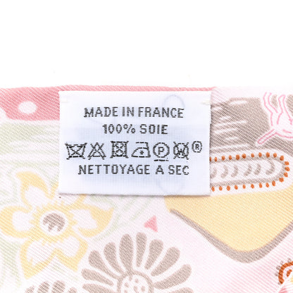 Hermes Silk Bingata Twilly Vieux Rose Vert De Eau 4 of 4