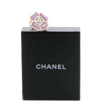 Chanel Enamel Camellia Ring 6.5 Pink Gold 6 of 6