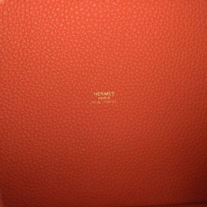 Hermes Taurillon Clemence Picotin Lock 22 MM Feu 5 of 11