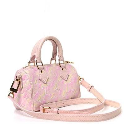 Louis Vuitton Empreinte Monogram Summer Stardust Nano Speedy Pink 3 of 9