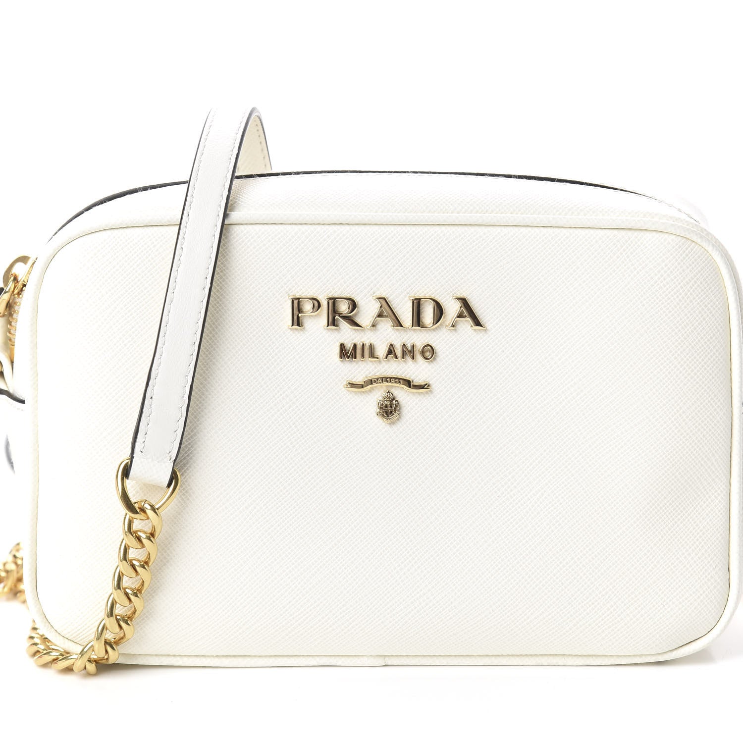 Prada Saffiano Camera Crossbody Bianco 6 of 8