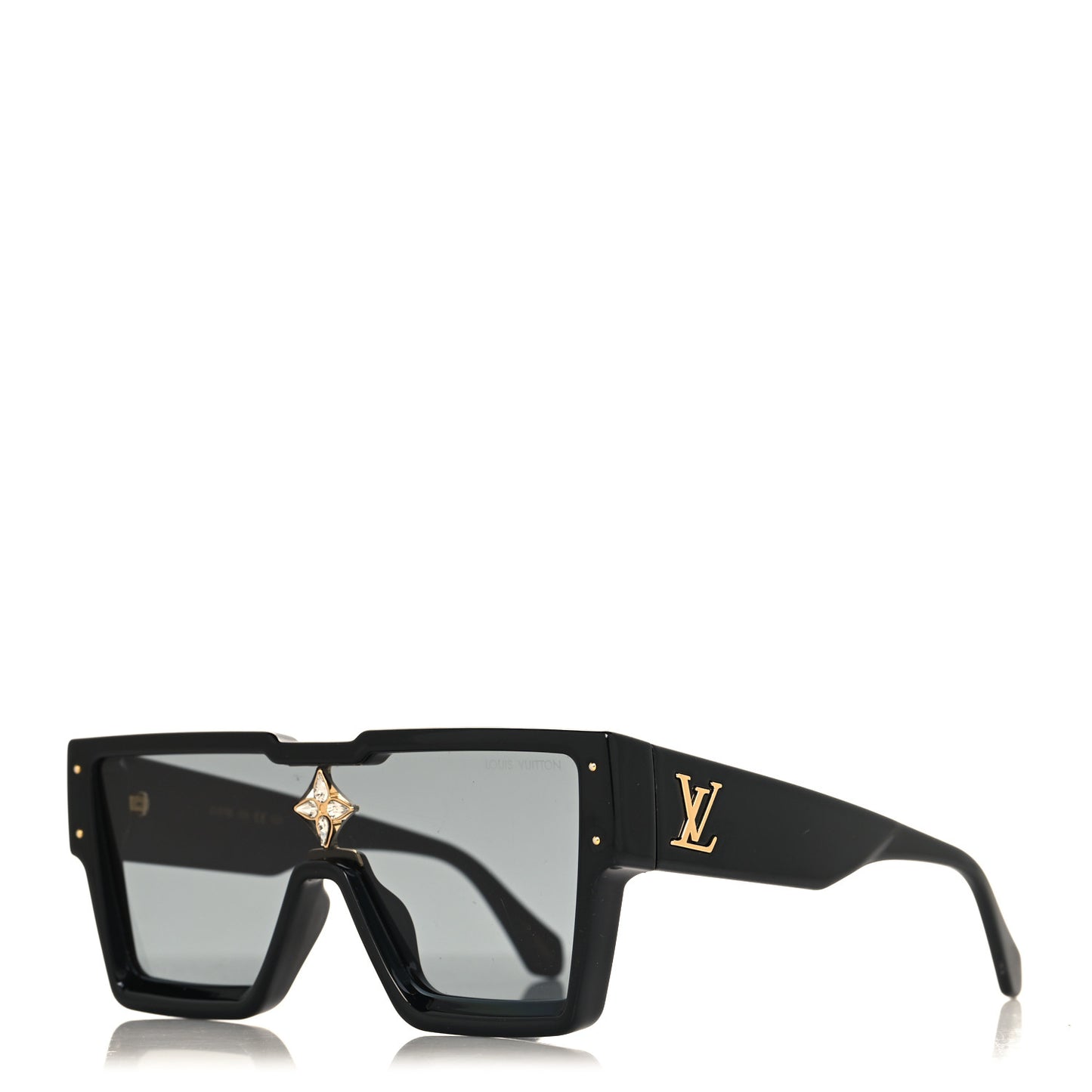 Acetate Swarovski Crystal Cyclone Sunglasses Z1578E Black
