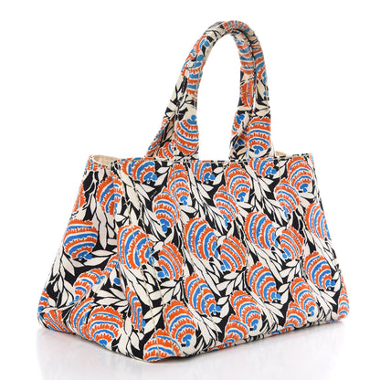 Prada Canapa Stampata Tote Black Mimosa 3 of 15