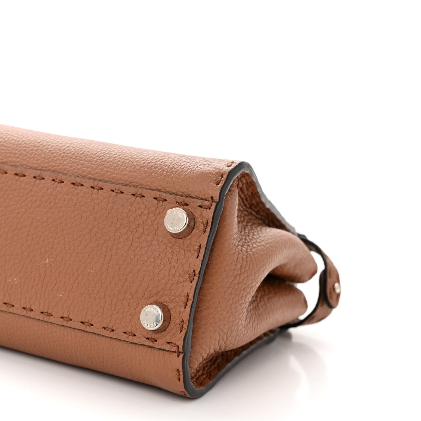 Cuoio Romano Selleria Bi-Color Mini Peekaboo Iconic Satchel Mou Milk