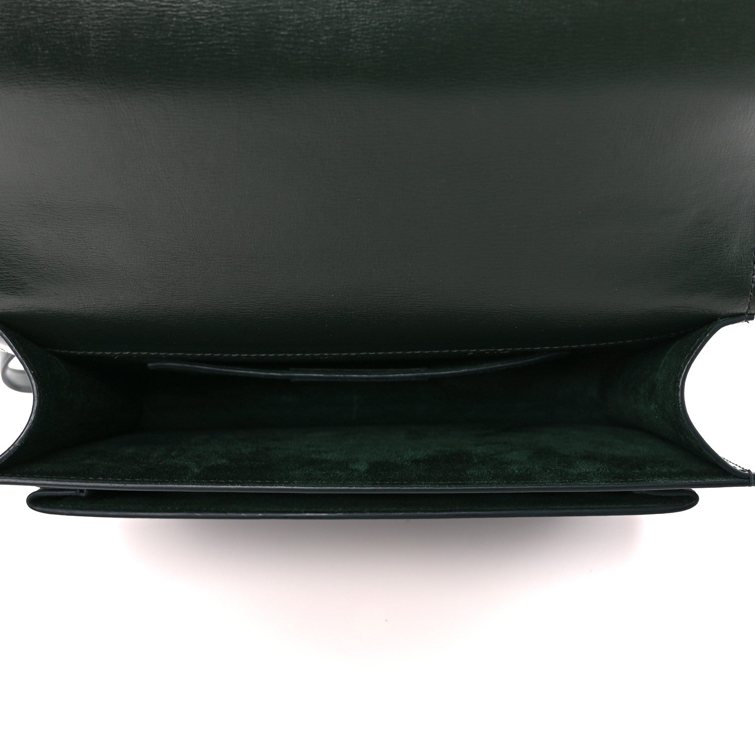 Saint Laurent Calfskin Medium Monogram Sunset New Vert Fonce 5 of 12