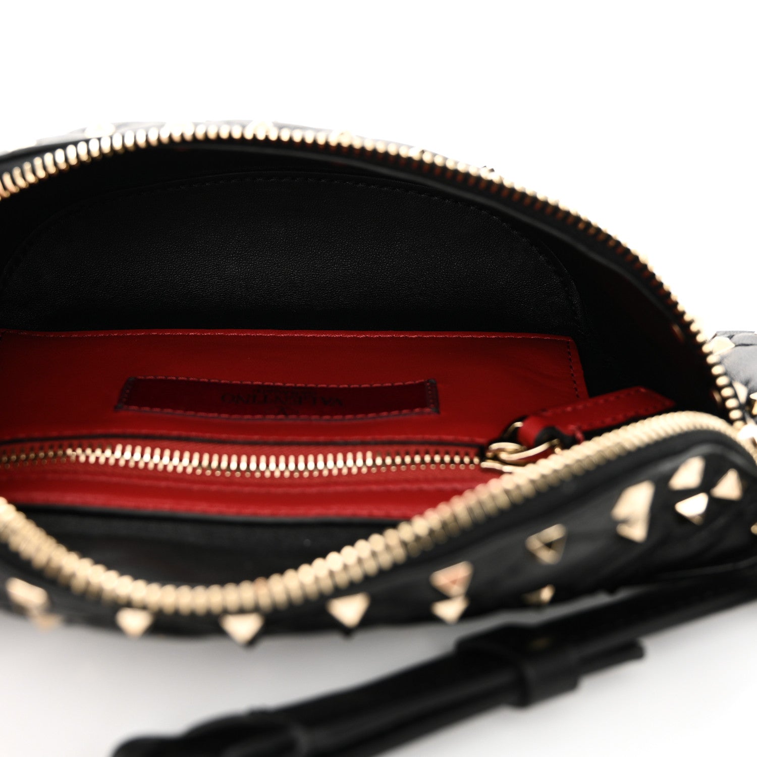 Valentino Garavani Nappa Rockstud Spike Belt Bag 85 Black 5 of 9