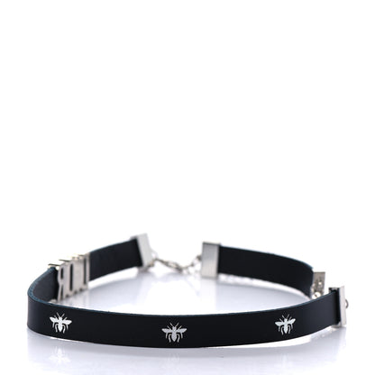 Christian Dior Calfskin Dior Bee Double Bracelet Black 5 of 5