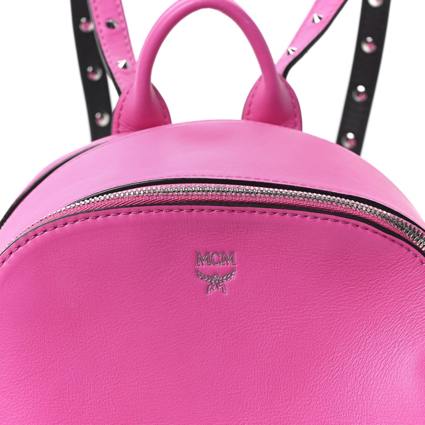 Calfskin Mini Duchess Polke Studs Backpack Electric Pink