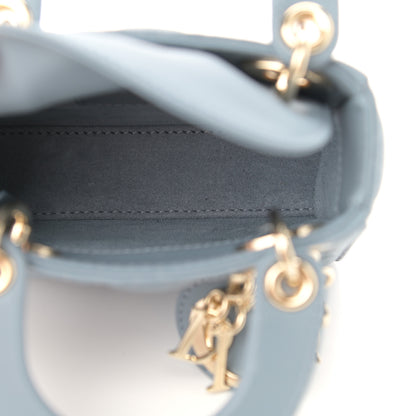 Christian Dior Lambskin Cannage Micro Lady Dior Cloud Blue 5 of 10