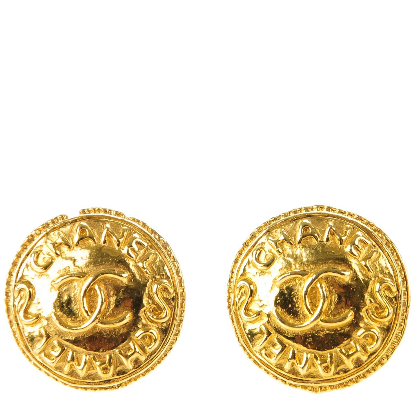 CC Clip On Earrings Gold