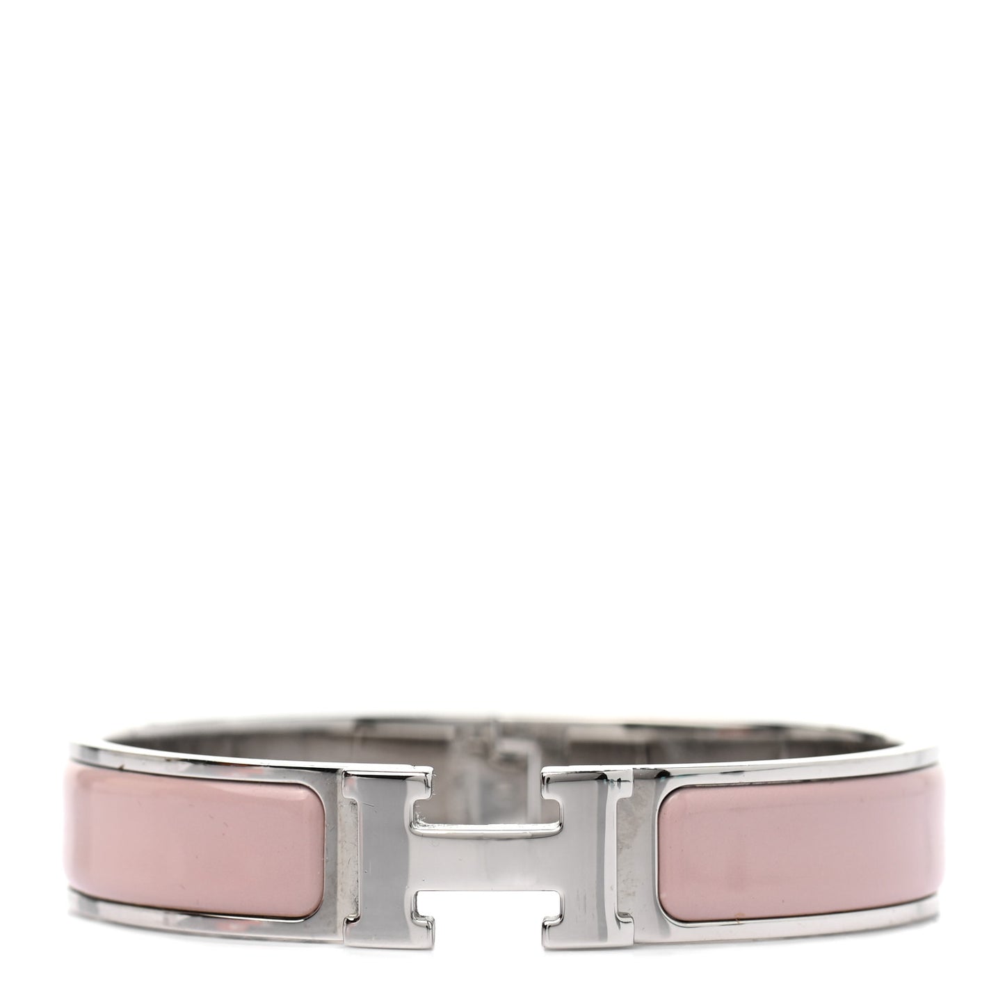 Enamel Narrow Clic Clac H Bracelet PM Rose Candeur