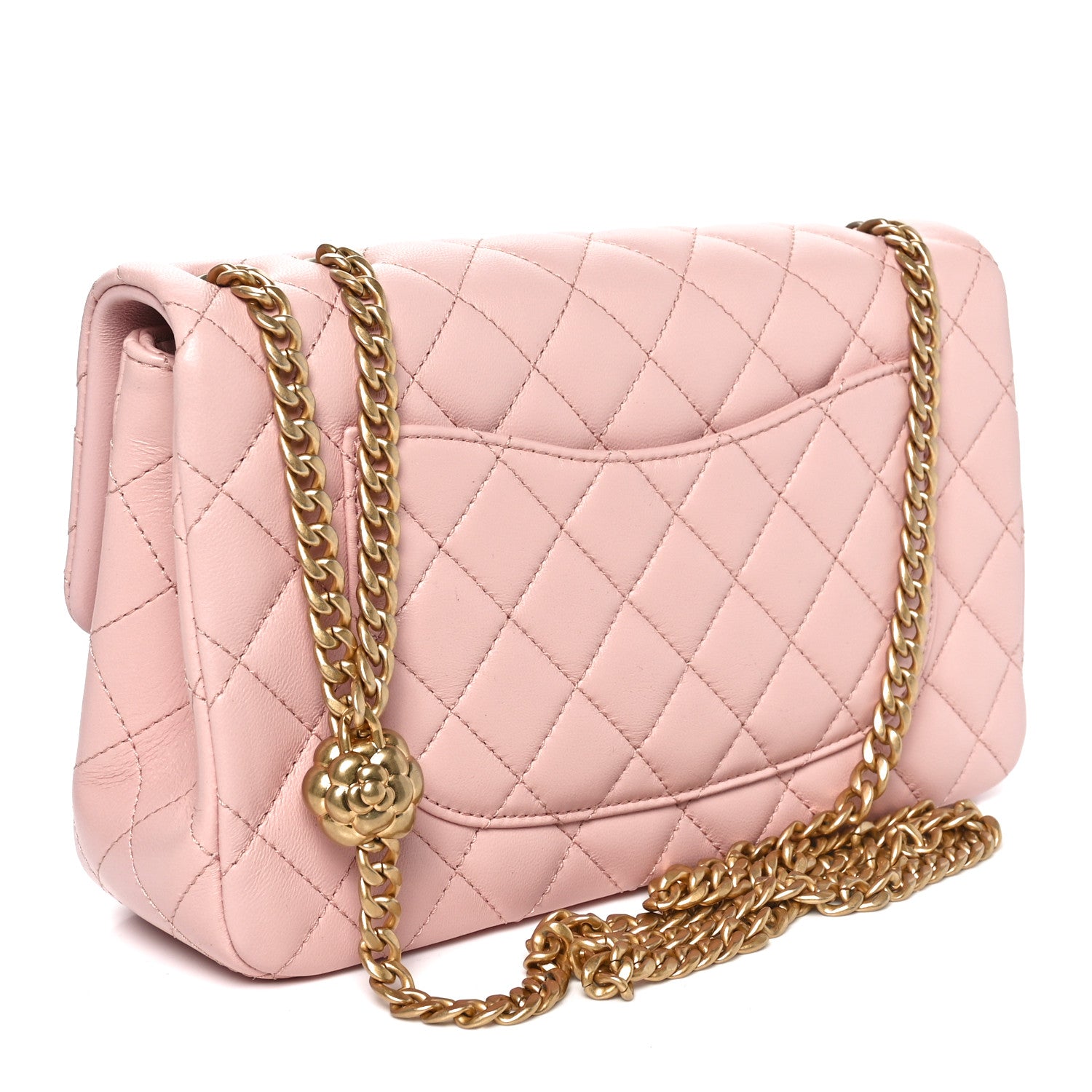 Chanel Lambskin Quilted Small Sweet Camellia Flap Light Pink 2 of 11