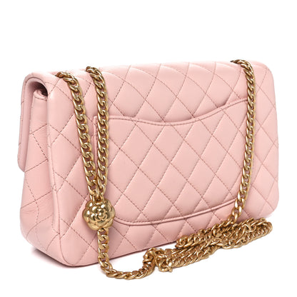Chanel Lambskin Quilted Small Sweet Camellia Flap Light Pink 2 of 11