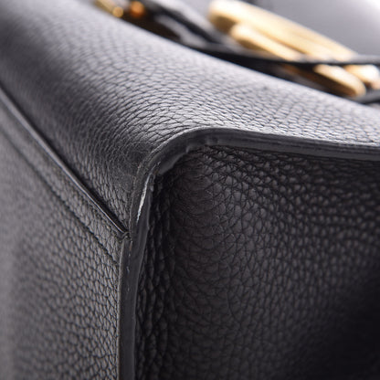Gucci Calfskin Small GG Marmont Top Handle Bag Black 11 of 13
