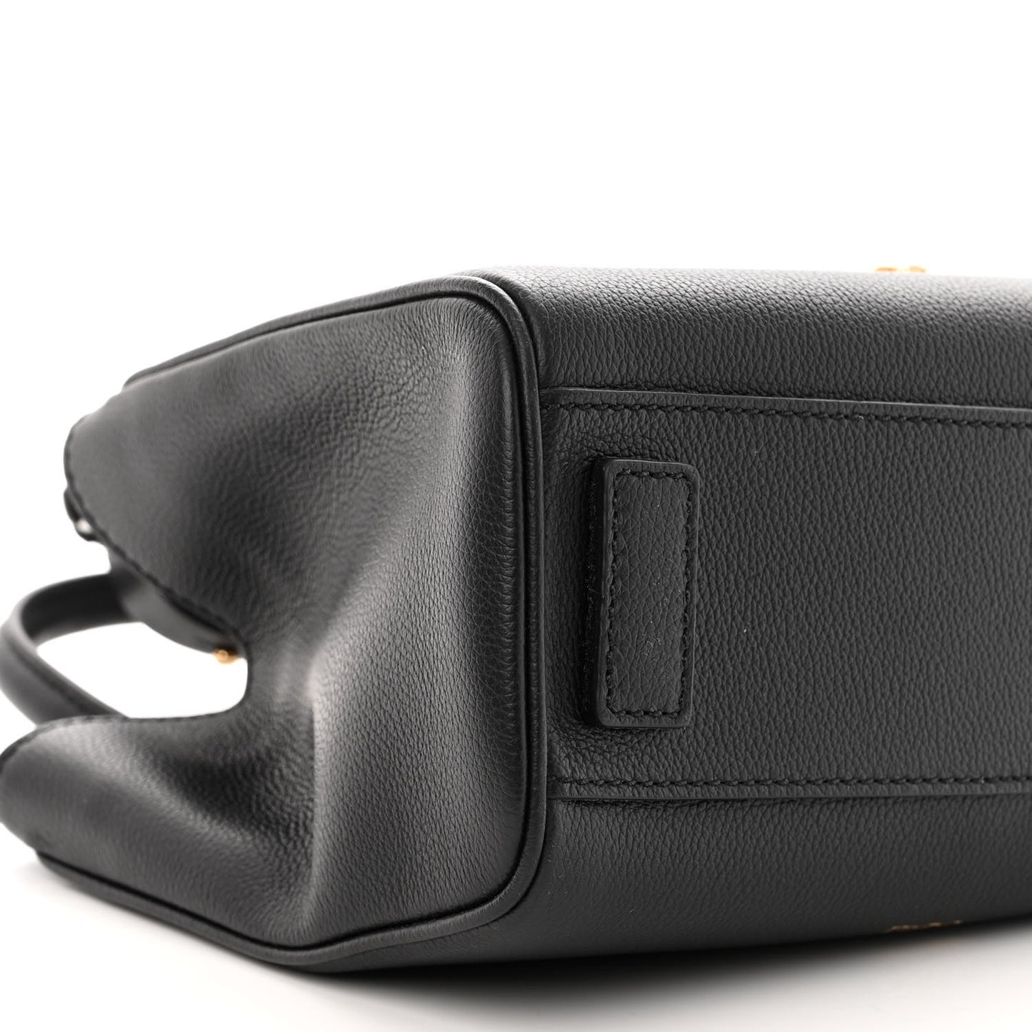 Grained Calfskin Small La Medusa Chain Tote Black