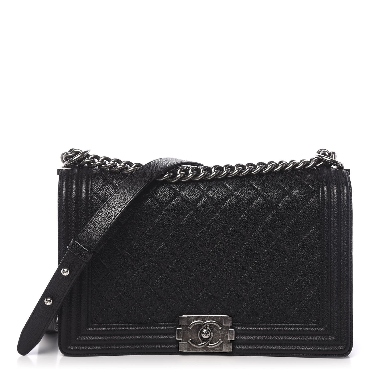 Chanel Caviar Quilted Large Boy Flap Black 1 of 10