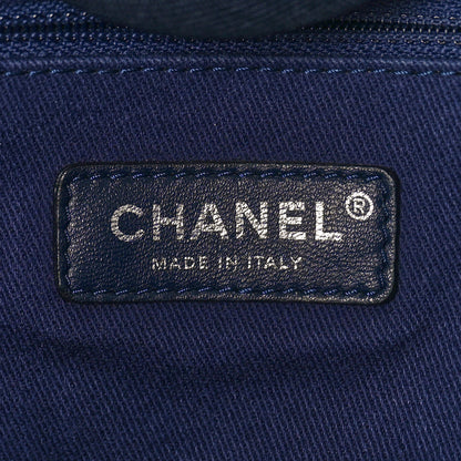 Chanel Canvas Sequin Medium Deauville Tote Navy 6 of 10