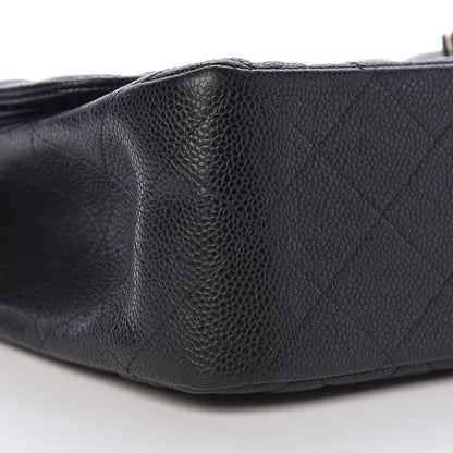 Chanel Caviar Quilted Jumbo Double Flap Black 9 of 12