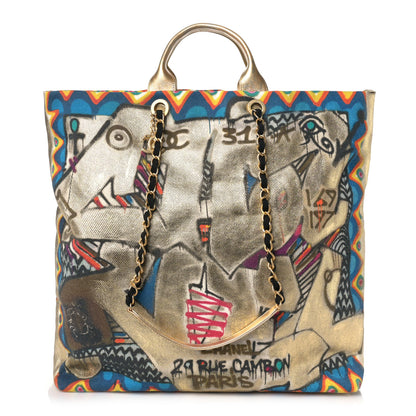 Chanel Graffiti Printed Canvas Street Spirit Tote Multicolor 1 of 9
