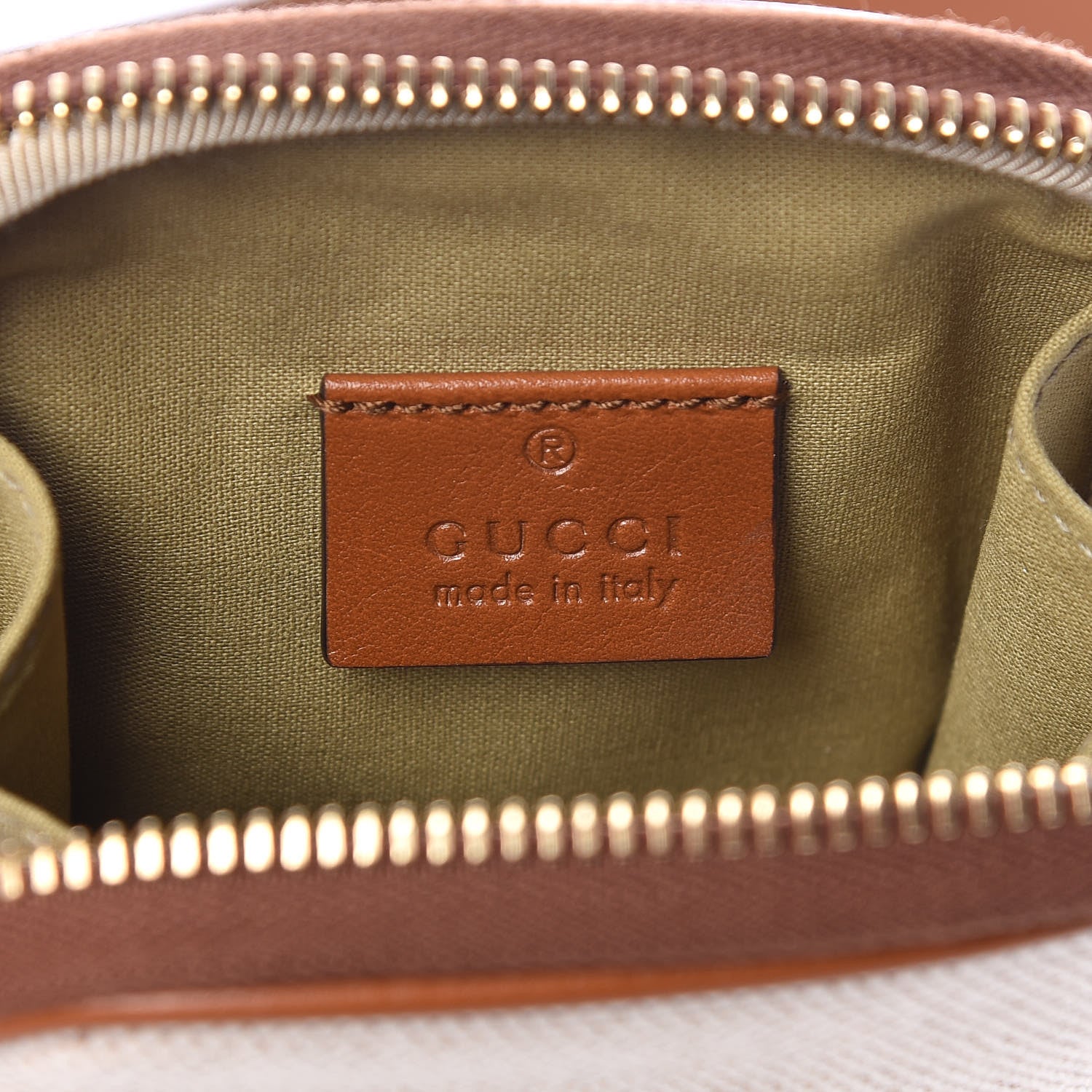 Gucci Vintage Canvas Calfskin Web Belted iPhone Case 90 36 Sand Cuir 6 of 8