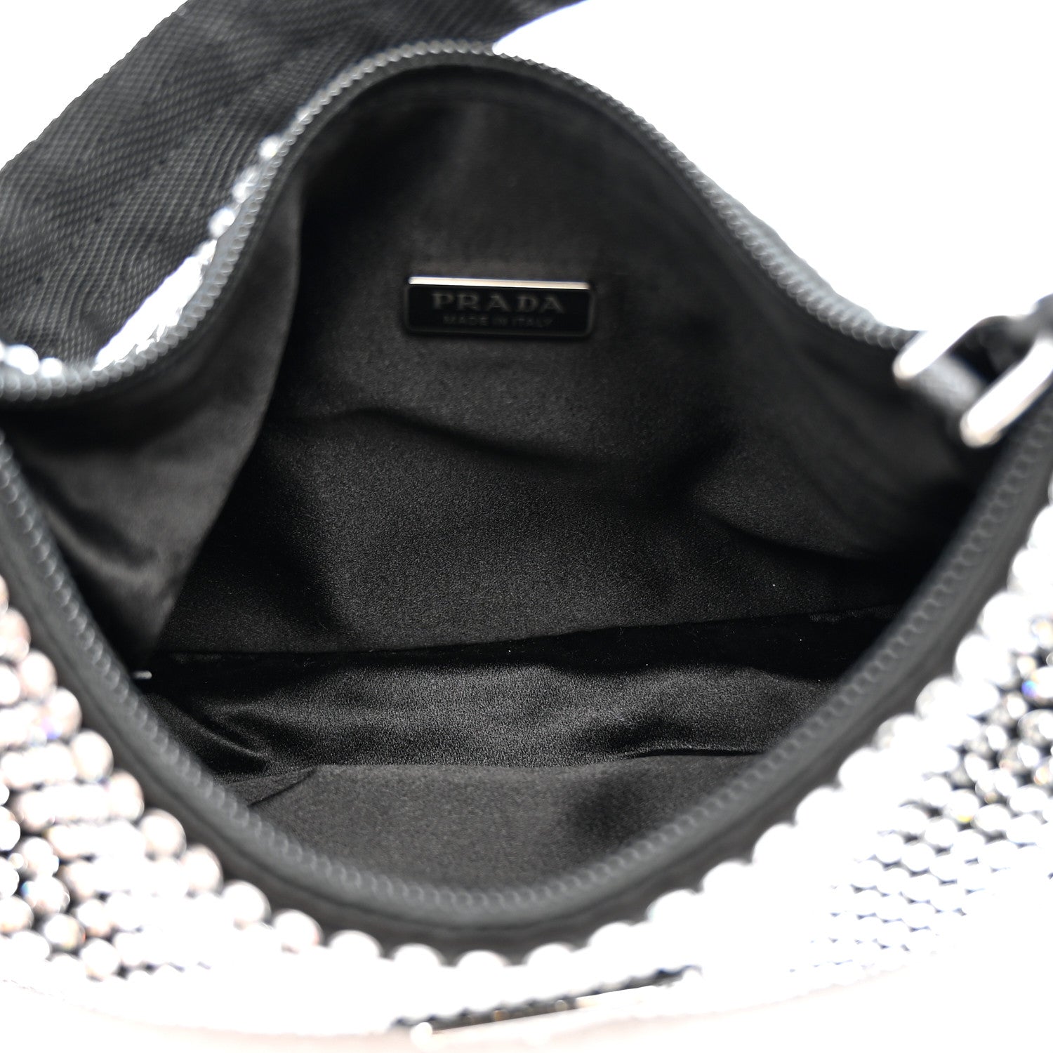 Prada Satin Crystal Mini Re-Edition 2000 Bag Cristal 5 of 11