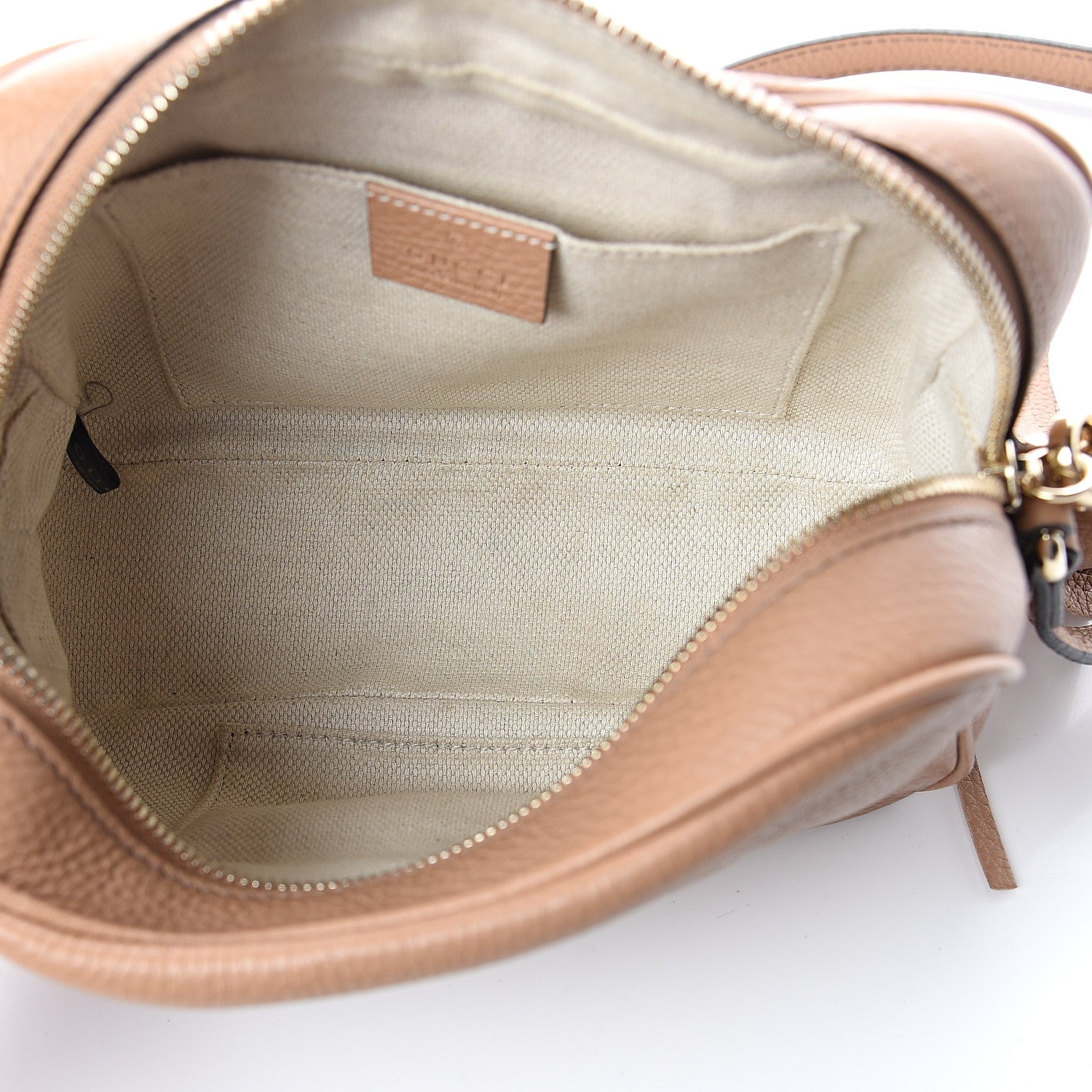 Gucci Pebbled Calfskin Small Soho Disco Bag Rose Beige 4 of 8