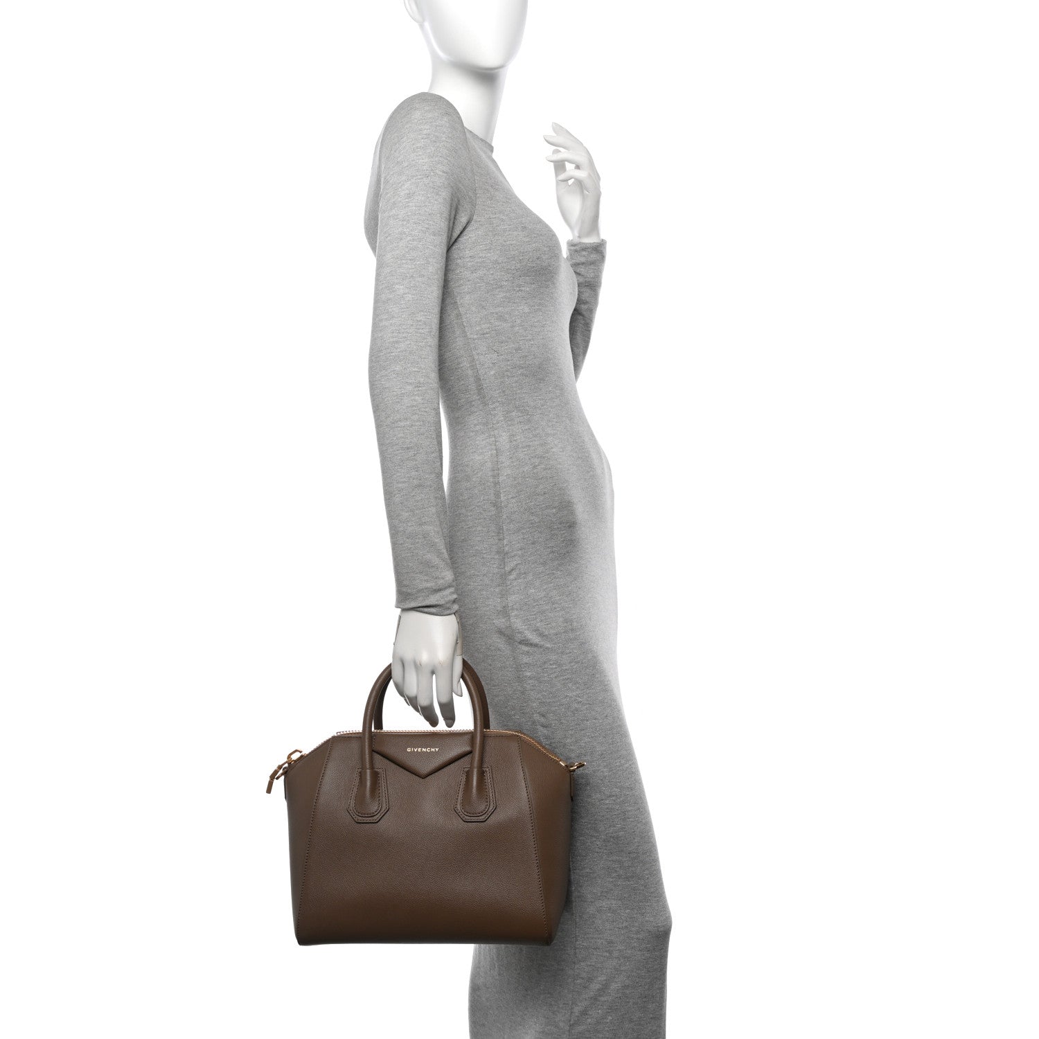 Givenchy Sugar Goatskin Small Antigona Taupe 2 of 12