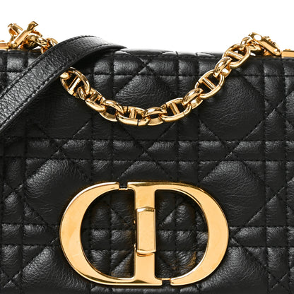 Christian Dior Calfskin Cannage Small Caro Bag Black 8 of 10