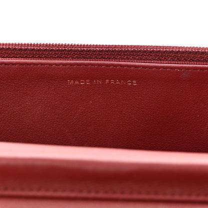 Chanel Calfskin Quilted Chevron In The City Bag Wallet on Chain WOC Red 7 of 11