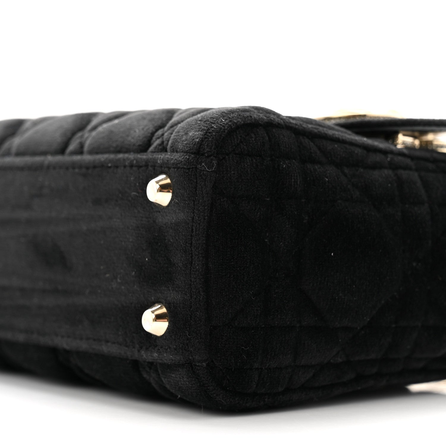 Christian Dior Velvet Mini Lady Dior Black 10 of 12